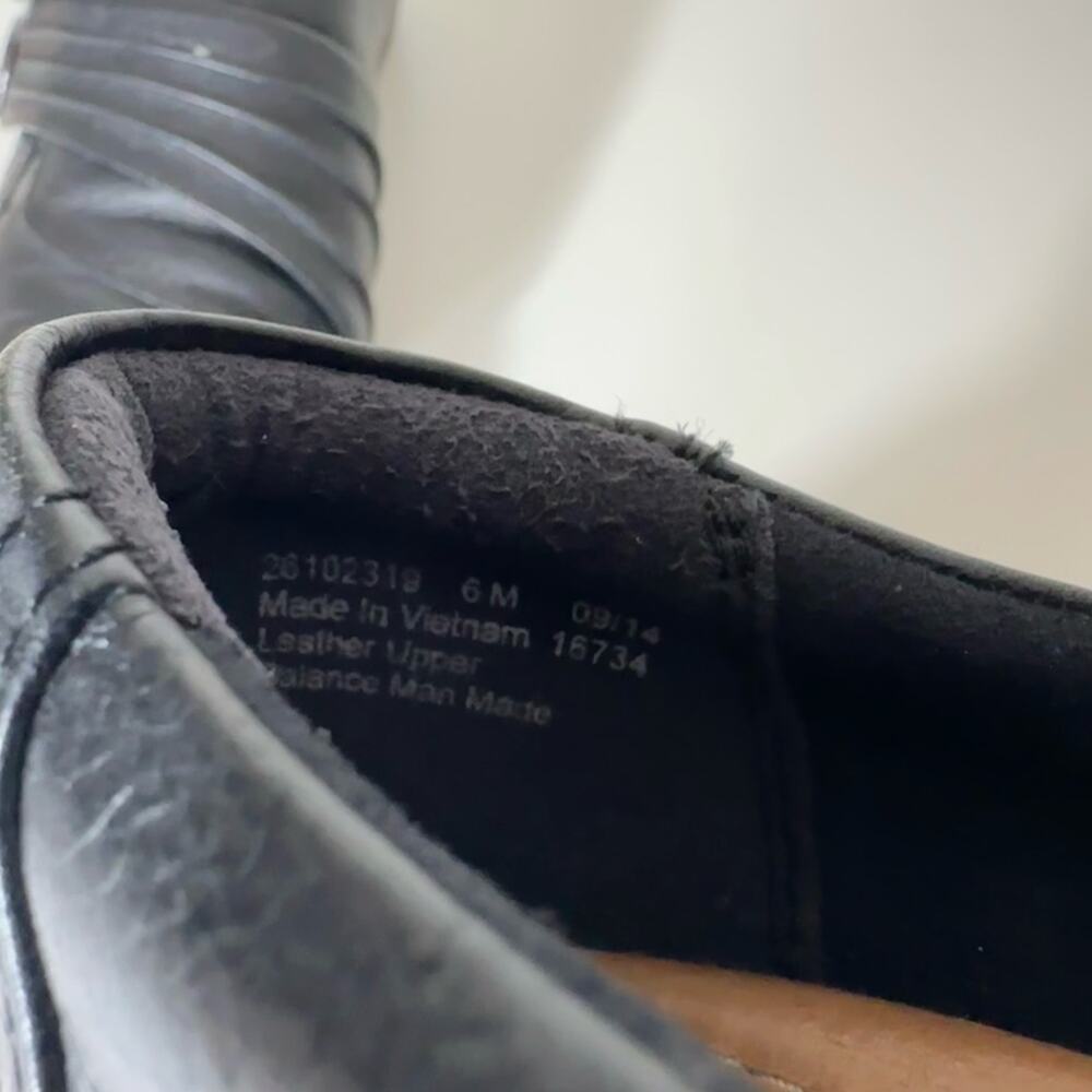 Clarks Artisan Kessa Alcove Black Size 6 M Leather Comfort Shoes - Picture 2 of 6